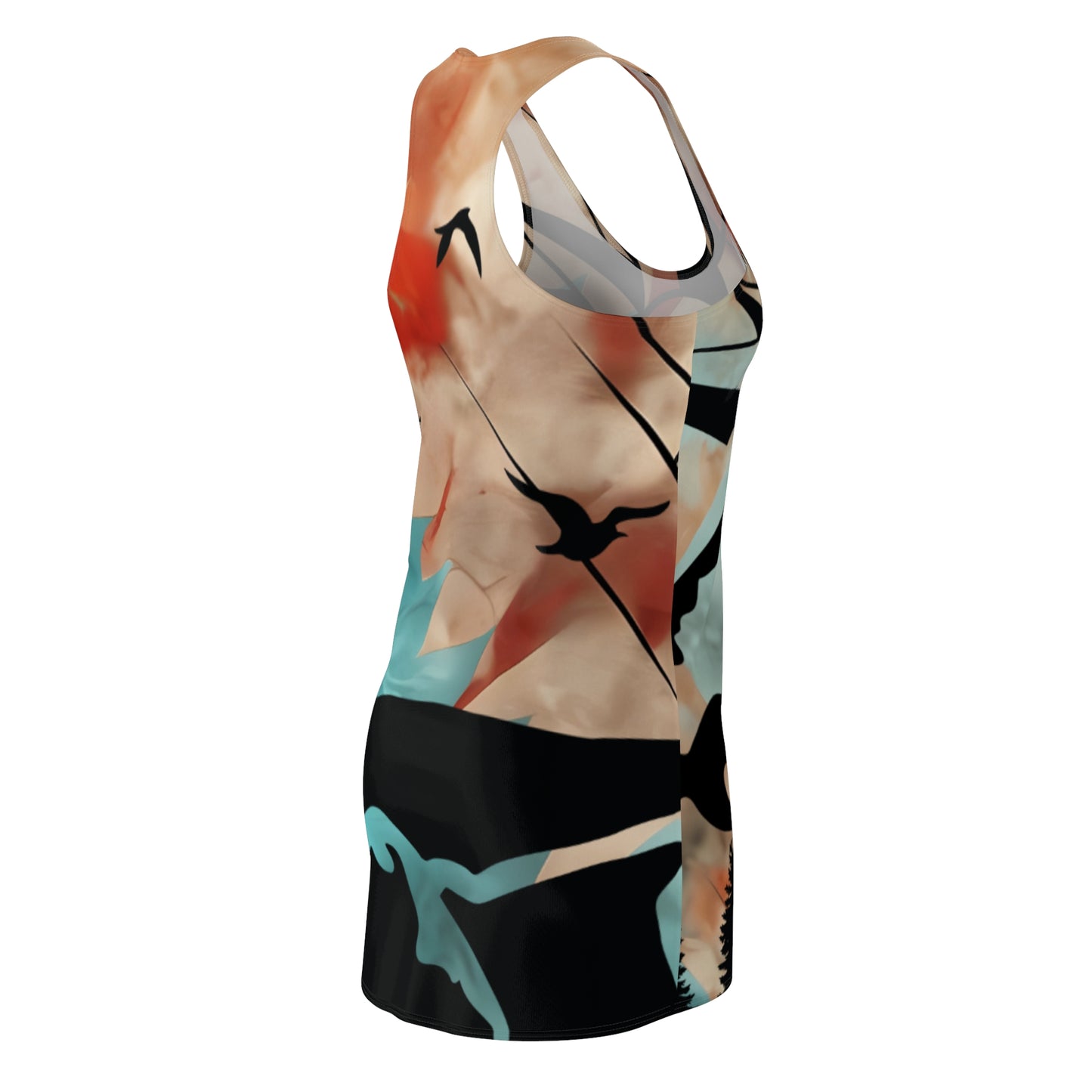 Mountain Sunrise Racerback Dress — Abstract Nature Print