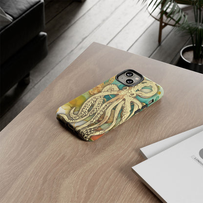 Octopus Art Phone Case – Nautical Oceanic Protective iPhone Cover