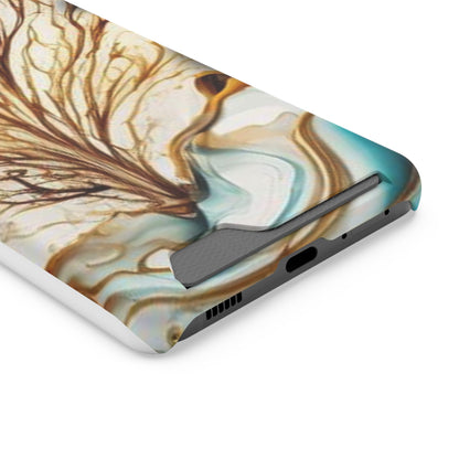 Card-Holder Phone Case — Protective Phone Case with Card Slot, Whimsical Art