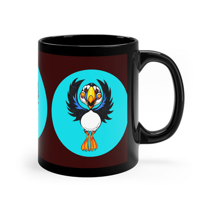 Alaska Wildflower Coffee Mug – Fireweed & Green Hummingbird 11oz