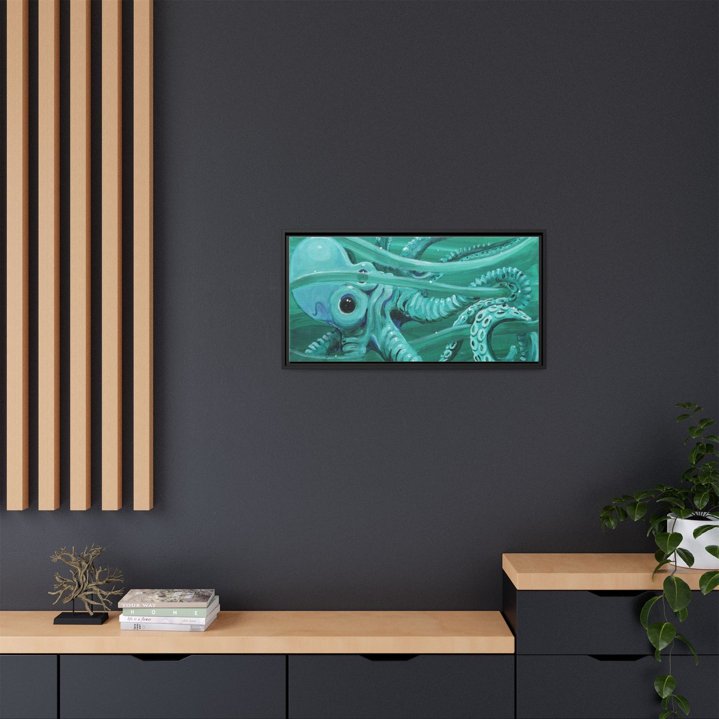 Matte Canvas, Framed (Multi-color)