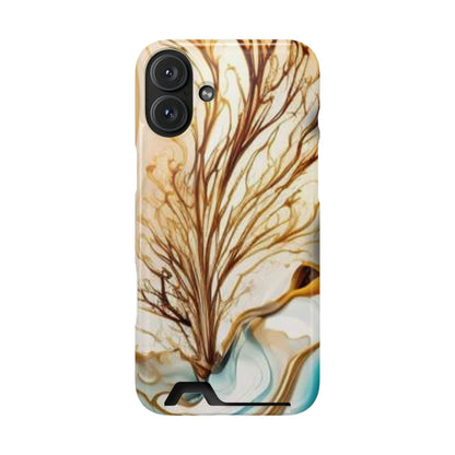Card-Holder Phone Case — Protective Phone Case with Card Slot, Whimsical Art
