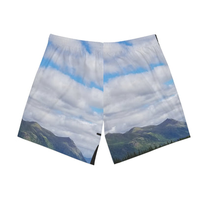 Pop It Like It's Hot Camper Beach Shorts — Men's RV Camping Swim Trunks