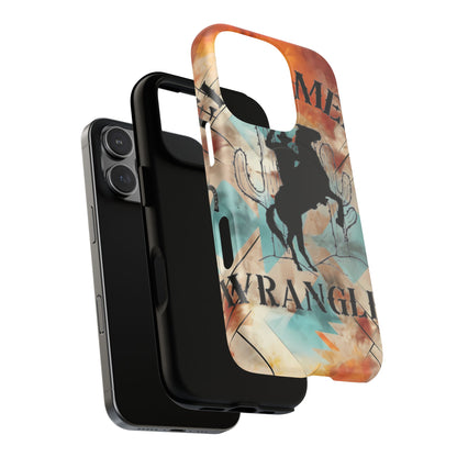 Elopement  Wrangler Tough Magnetic Phone Case — Rodeo Cowboy Silhouette Design
