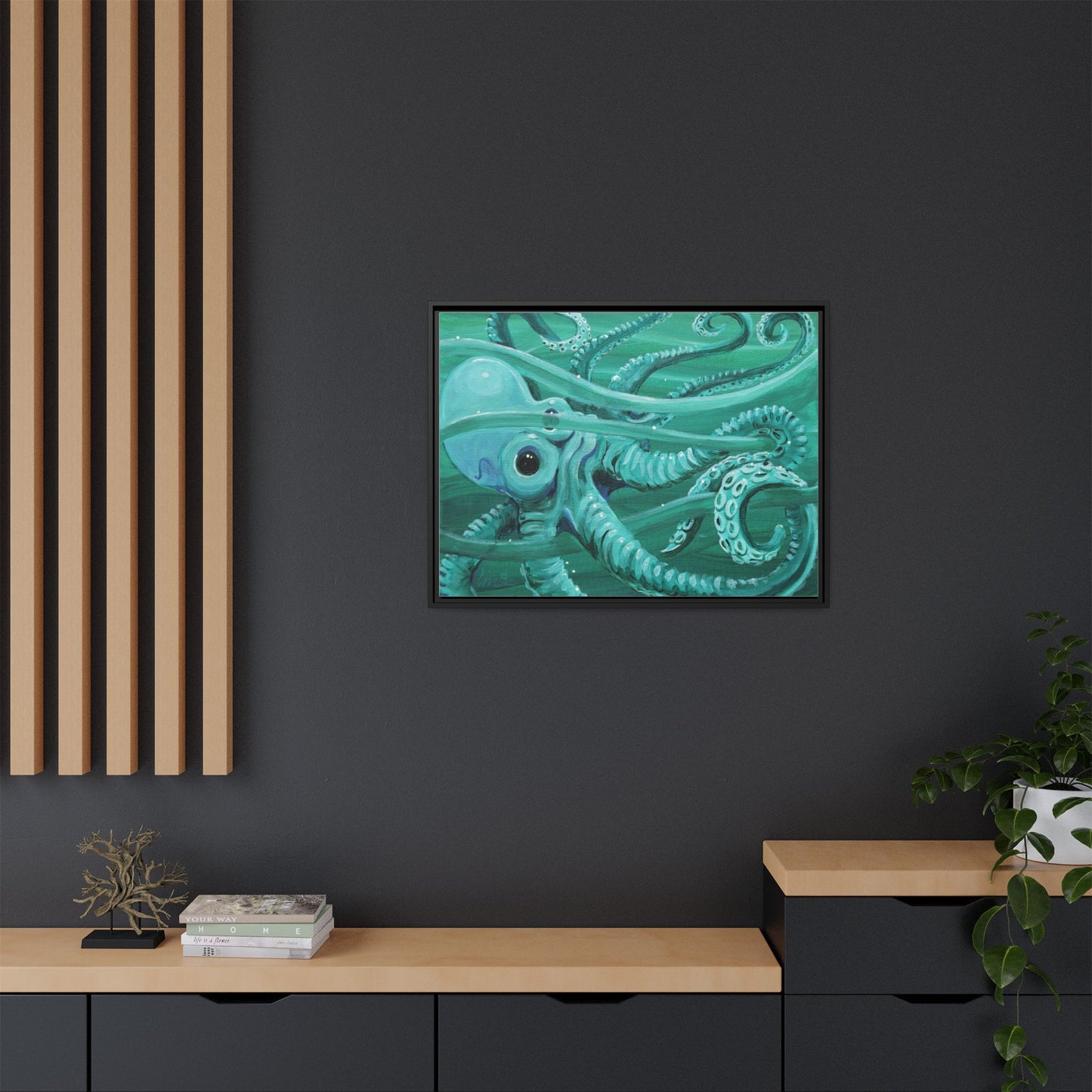 Matte Canvas, Framed (Multi-color)