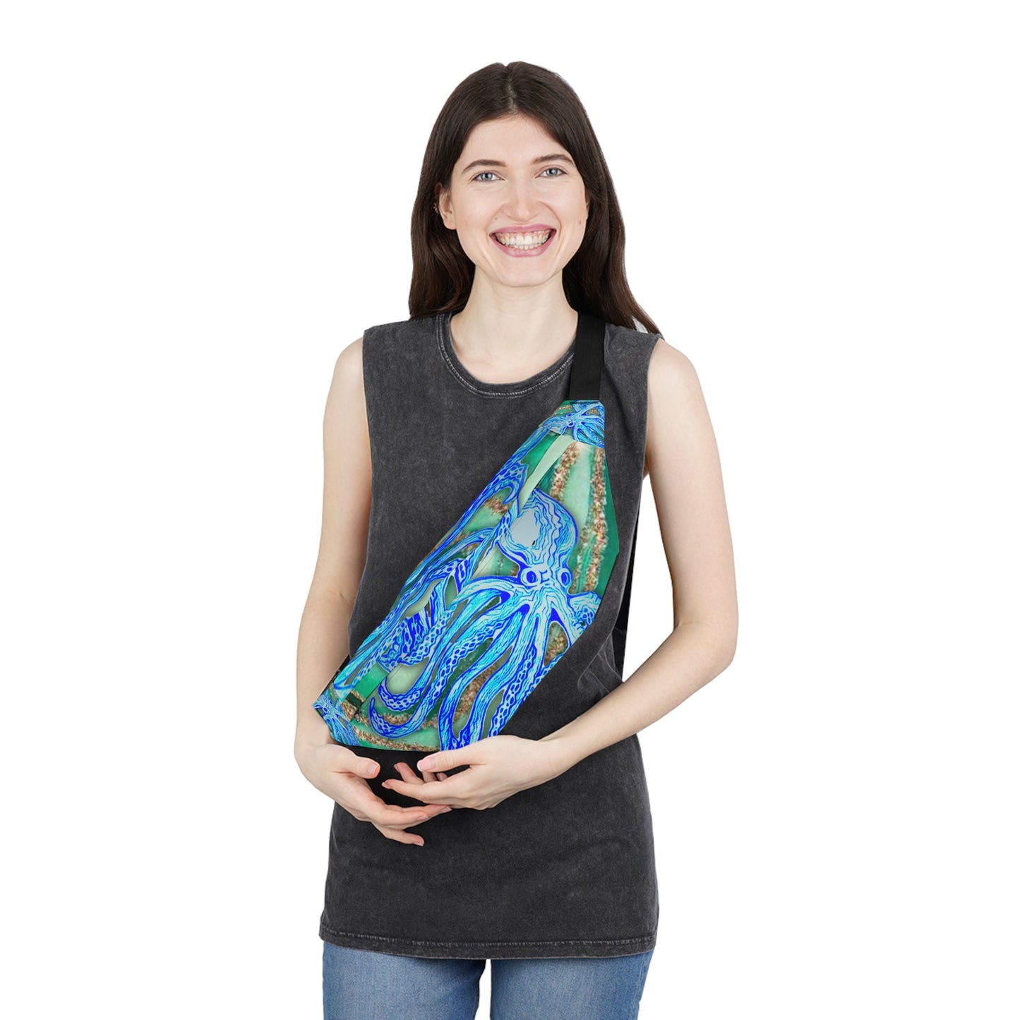 Fanny Pack - Tentacles in Teal
