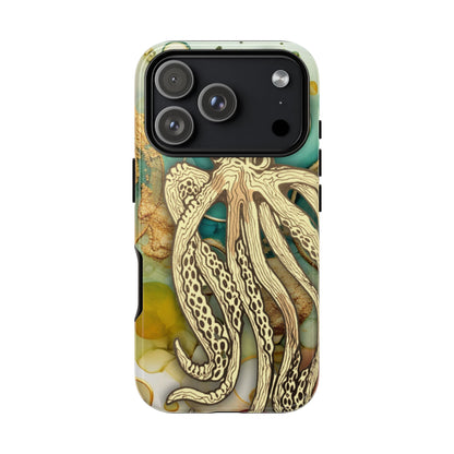 Octopus Art Phone Case – Nautical Oceanic Protective iPhone Cover