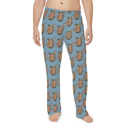 Men's Pajama Pants — Merry Moosemas   All-Over Print Sleep Lounge Pants