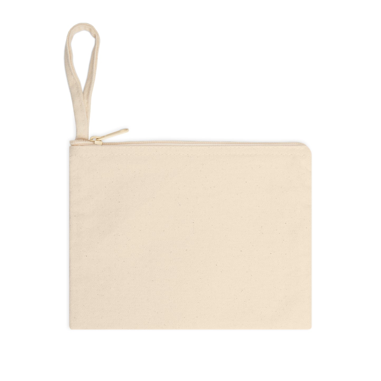 Alaska Floral Coastal Zipper Pouch — Canvas Accessory Bag