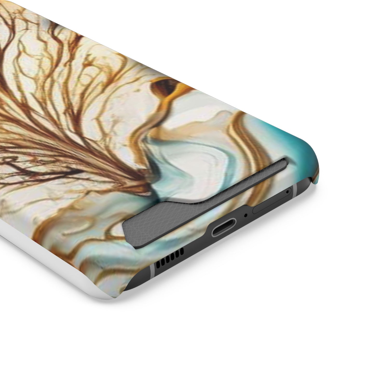 Card-Holder Phone Case — Protective Phone Case with Card Slot, Whimsical Art