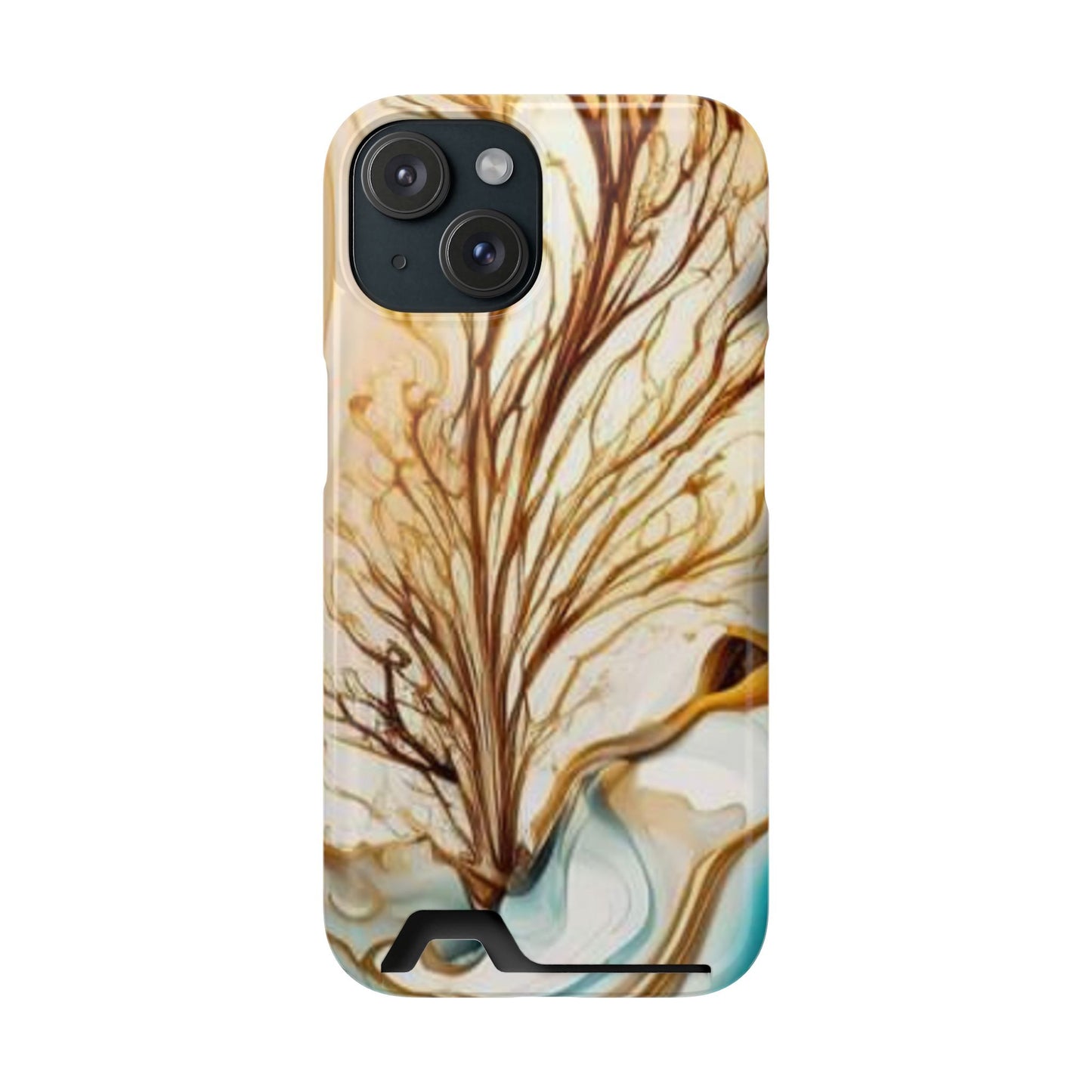 Card-Holder Phone Case — Protective Phone Case with Card Slot, Whimsical Art