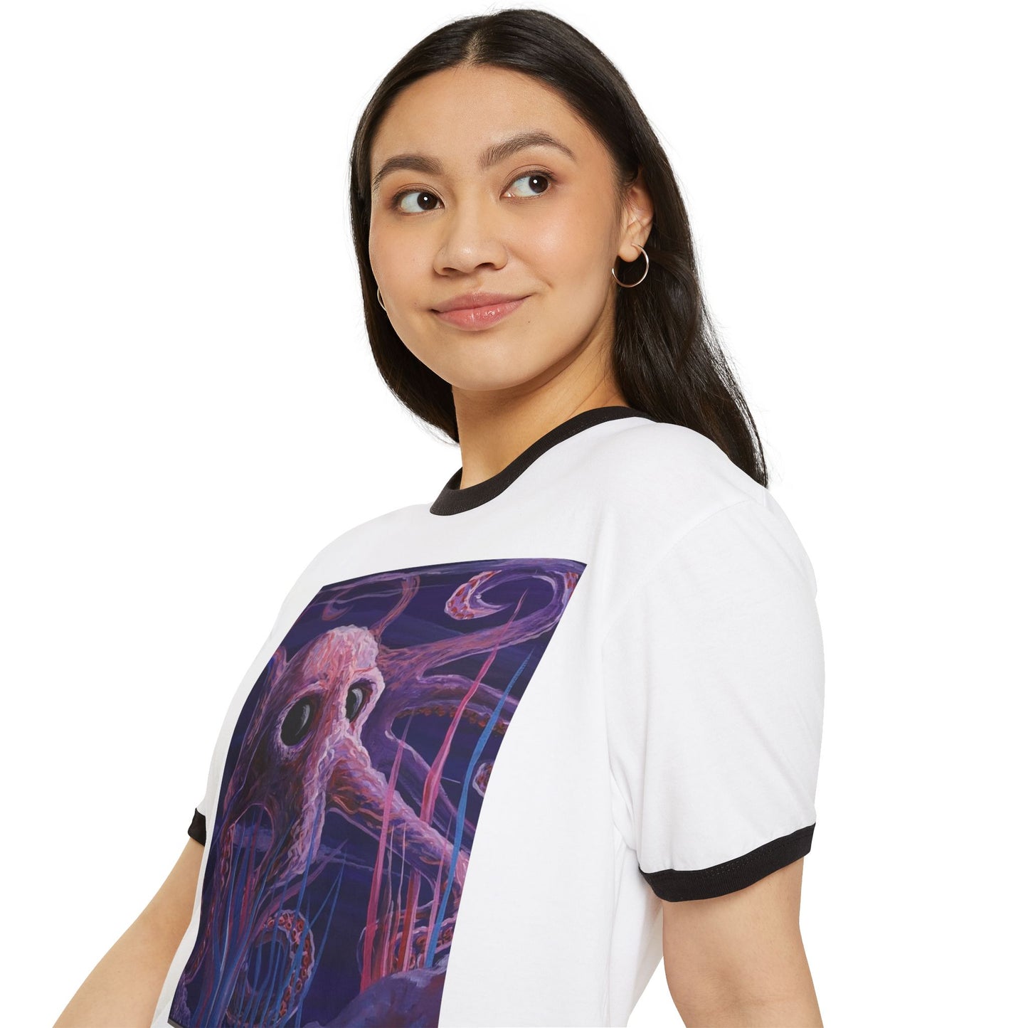 Surreal Oceanic Skull Ringer Tee