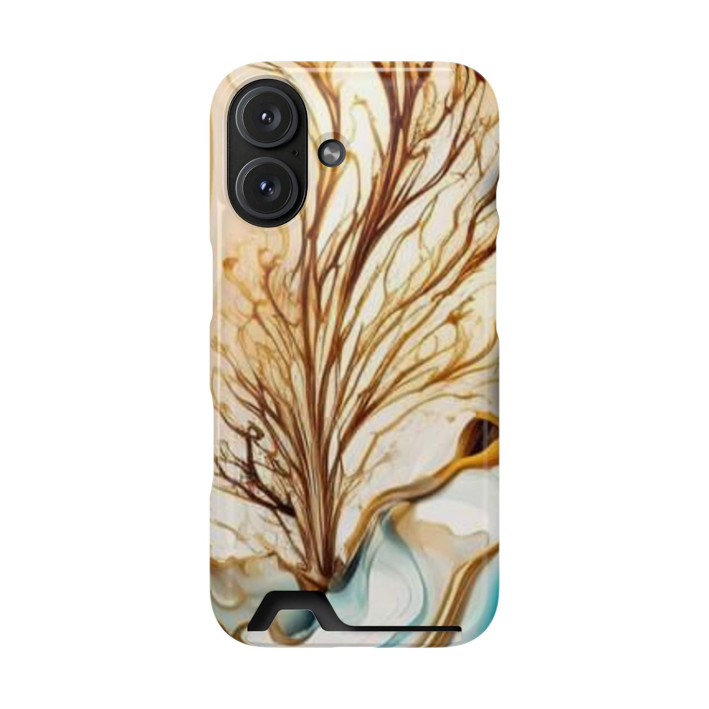 Card-Holder Phone Case — Protective Phone Case with Card Slot, Whimsical Art