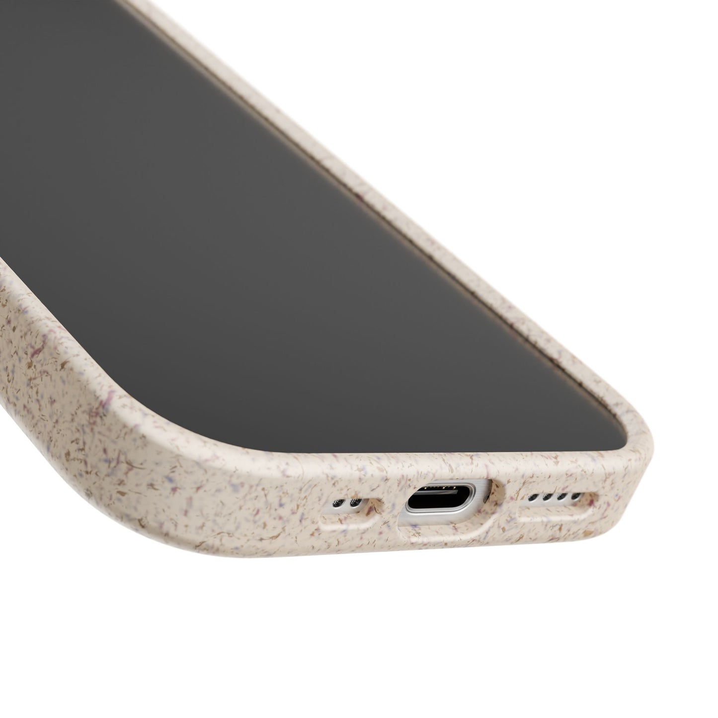 Biodegradable Floral Dragonfly Phone Case – Eco-Friendly Pastel iPhone Cover