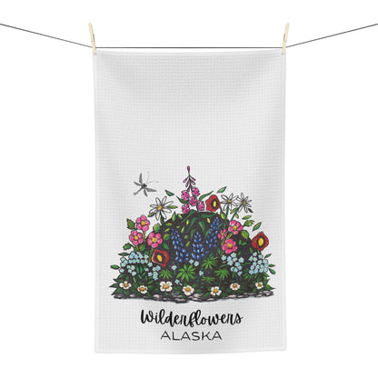 Wildflowers Microfiber Tea Towel – Botanical Floral Kitchen Towel