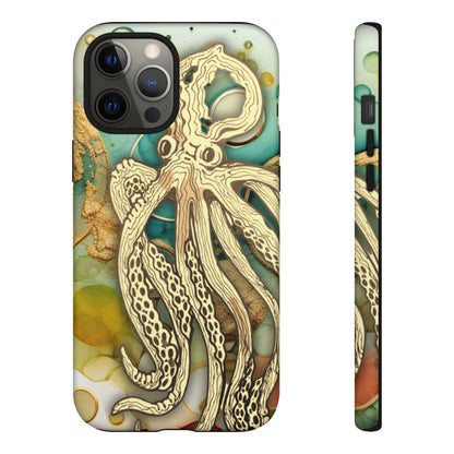 Octopus Art Phone Case – Nautical Oceanic Protective iPhone Cover