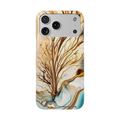 Card-Holder Phone Case — Protective Phone Case with Card Slot, Whimsical Art