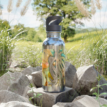 20oz Stainless Steel Water Bottle — Octopus Ocean Art with Straw Lid