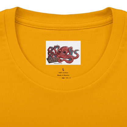 Alaska Gold Tee — Green & Gold Artistic Graphic T-Shirt