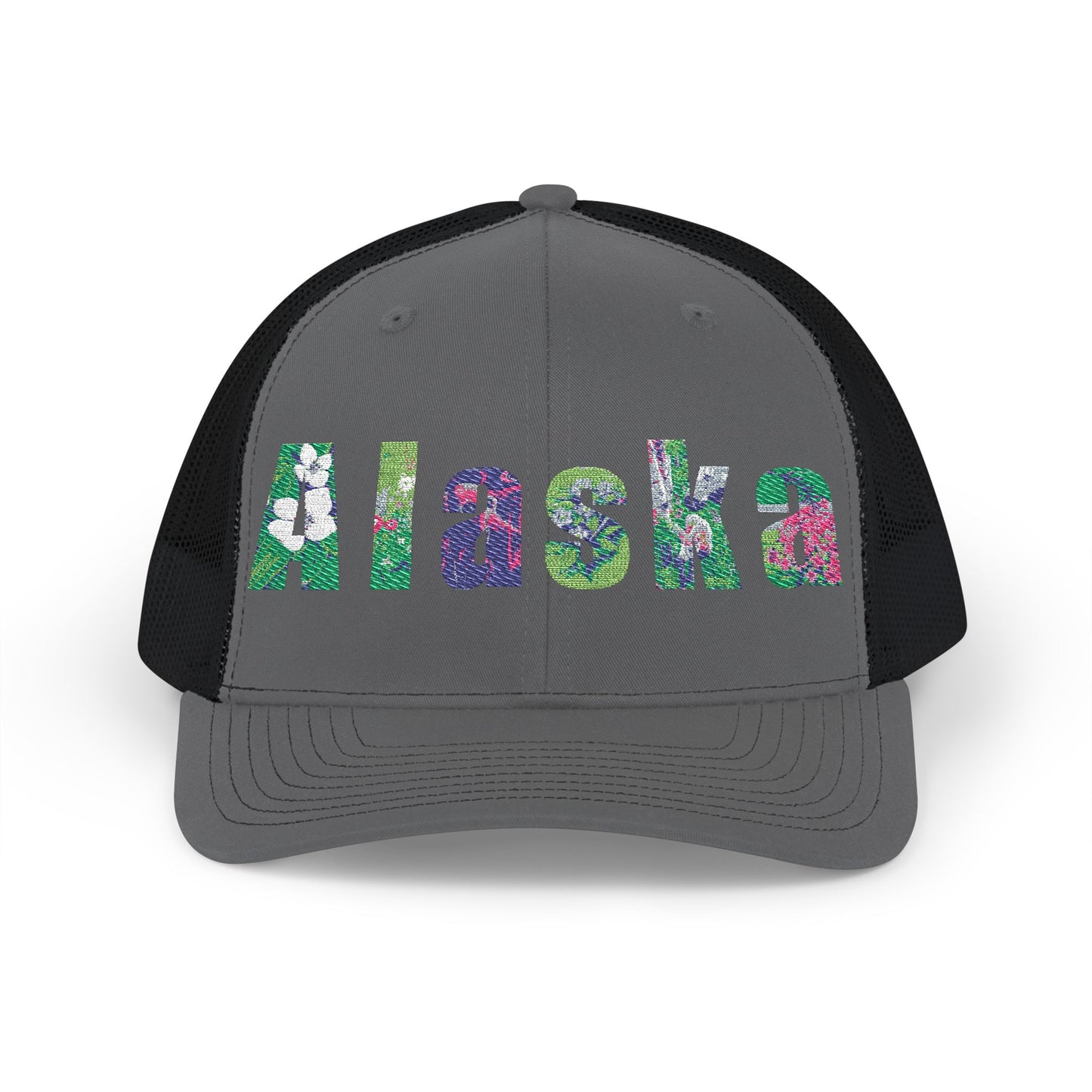 Alaska Floral Snapback Trucker Cap