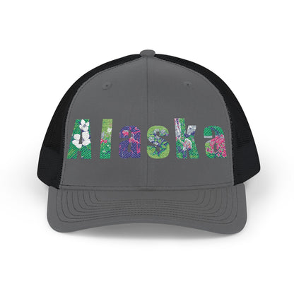 Alaska Floral Snapback Trucker Cap
