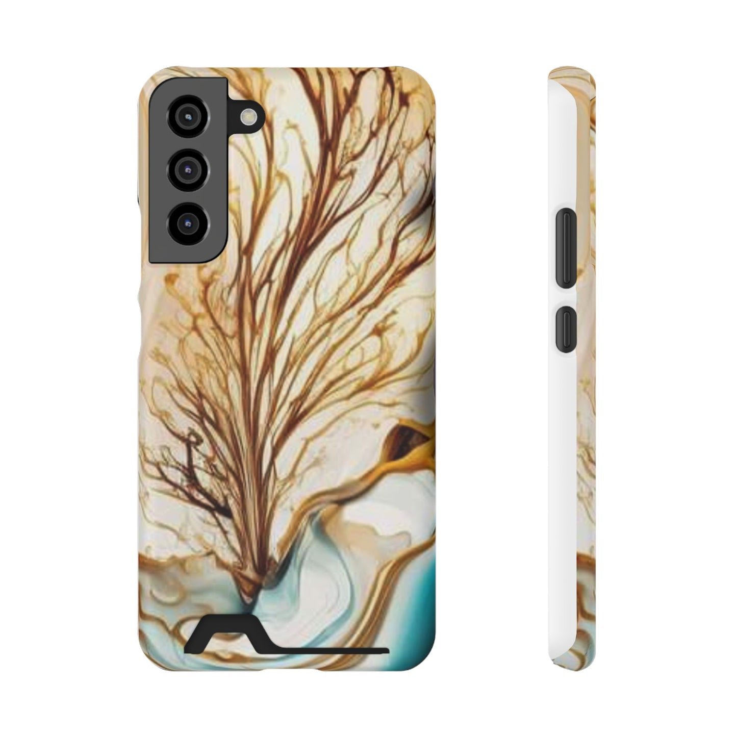 Card-Holder Phone Case — Protective Phone Case with Card Slot, Whimsical Art