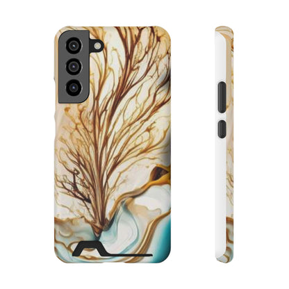 Card-Holder Phone Case — Protective Phone Case with Card Slot, Whimsical Art