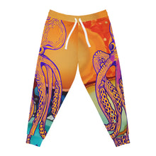 Octopus Sunset Joggers — Vibrant All-Over-Print Athletic Pants
