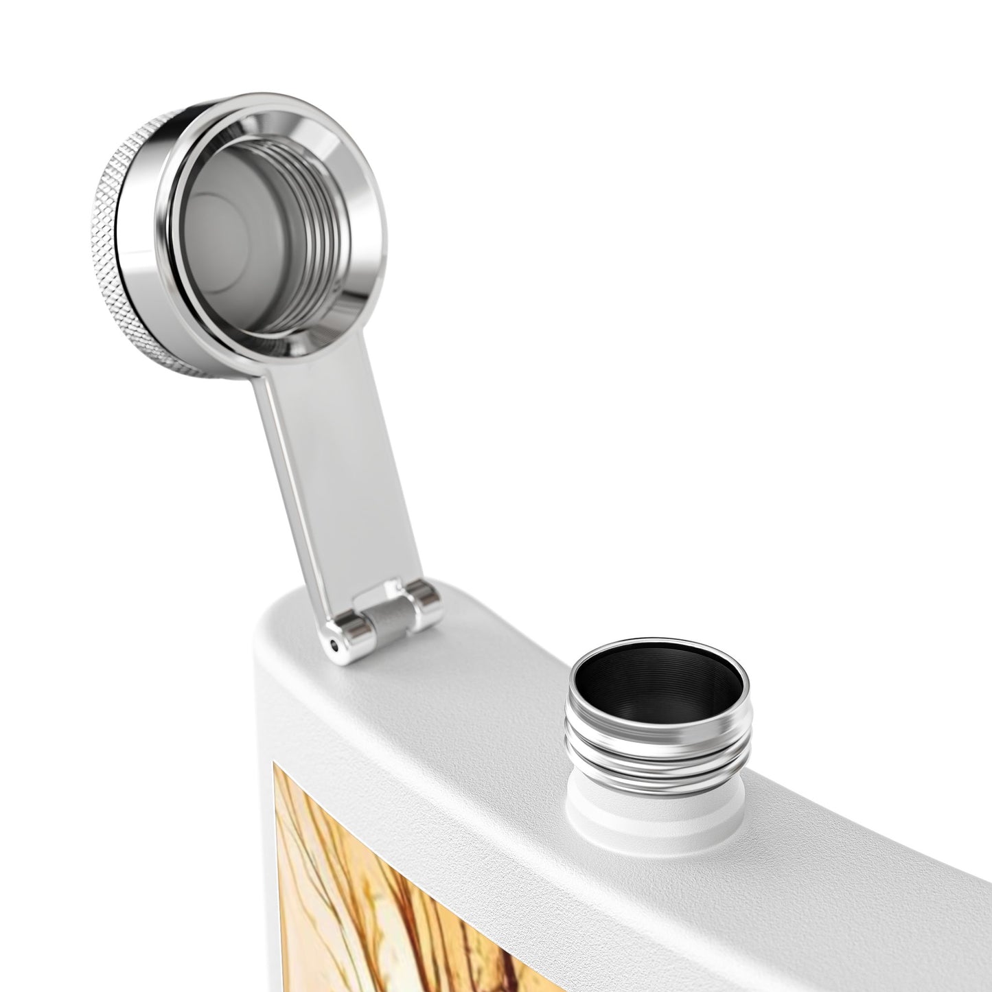 6oz Stainless Steel Flask — Ocean Octopus Art Design