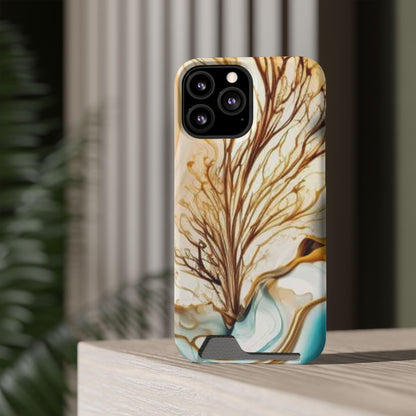 Card-Holder Phone Case — Protective Phone Case with Card Slot, Whimsical Art