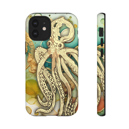 Octopus Art Phone Case – Nautical Oceanic Protective iPhone Cover