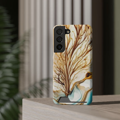 Card-Holder Phone Case — Protective Phone Case with Card Slot, Whimsical Art