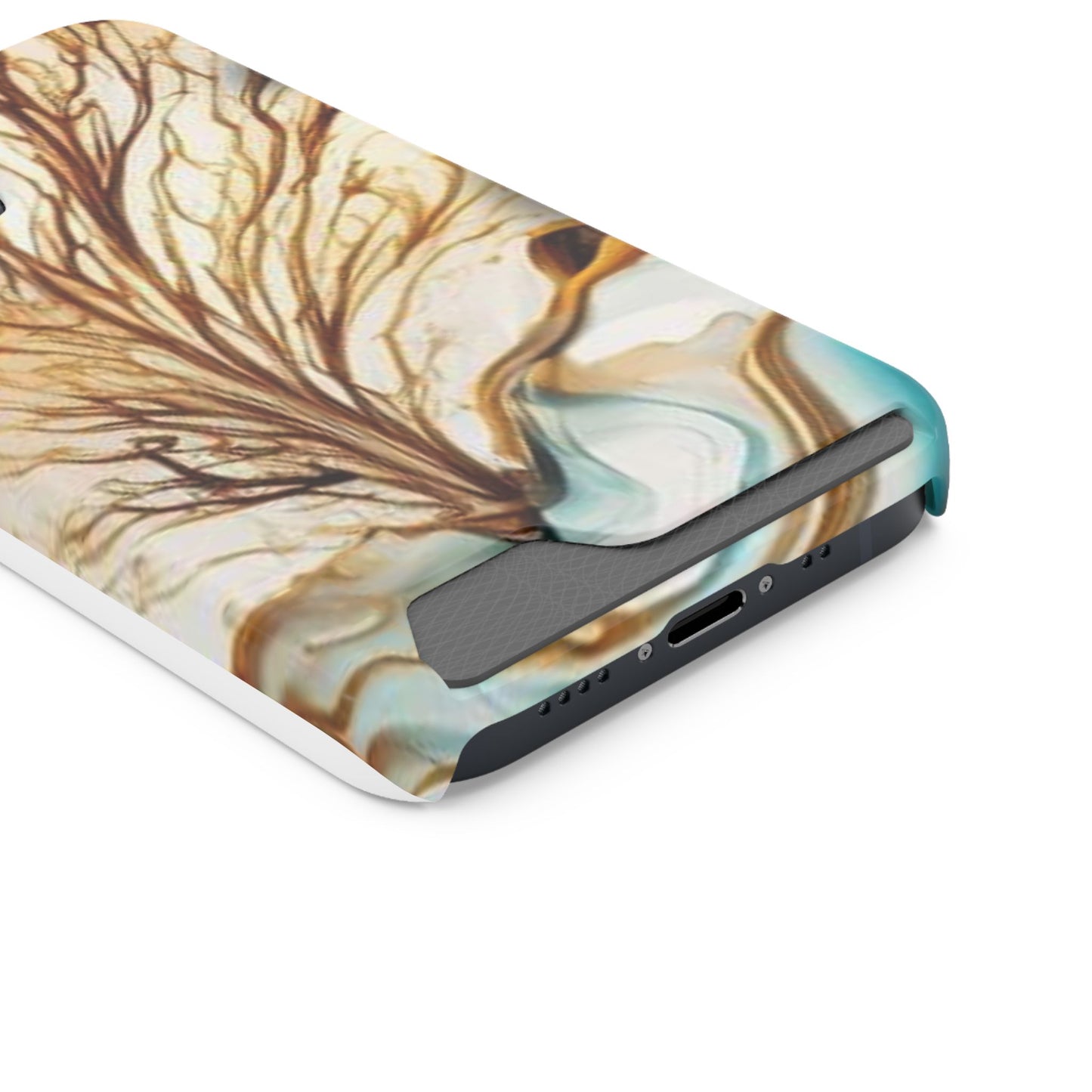 Card-Holder Phone Case — Protective Phone Case with Card Slot, Whimsical Art