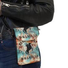 Elopement Wrangler Rodeo Crossbody Phone Wallet — Small Leather Cell Phone Pouch with Strap