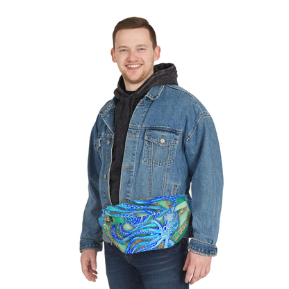 Fanny Pack - Tentacles in Teal