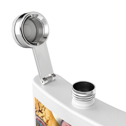 6oz Stainless Steel Flask — Ocean Octopus Art Design