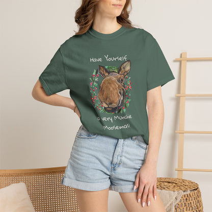 Moose Portrait Tee — Merry Moosemas