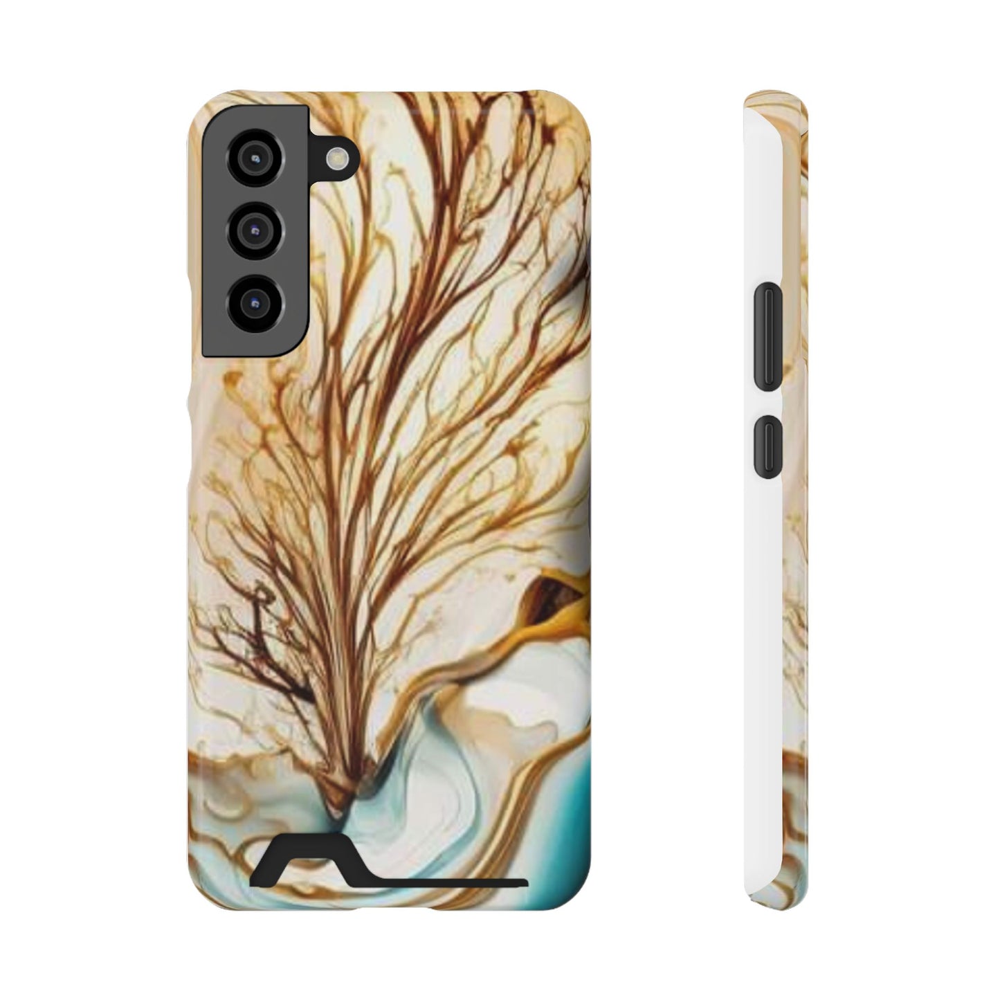 Card-Holder Phone Case — Protective Phone Case with Card Slot, Whimsical Art