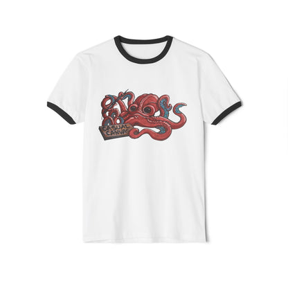 Surreal Oceanic Skull Ringer Tee