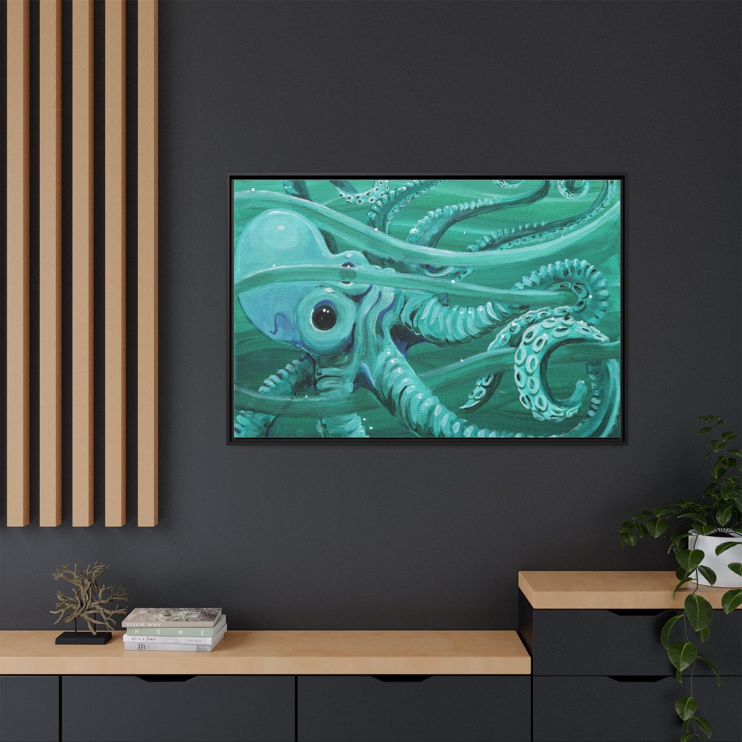 Matte Canvas, Framed (Multi-color)