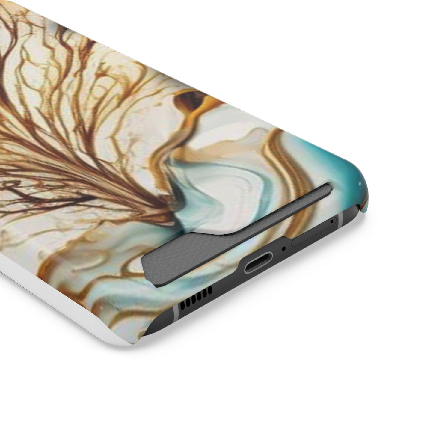 Card-Holder Phone Case — Protective Phone Case with Card Slot, Whimsical Art