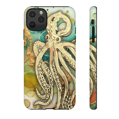 Octopus Art Phone Case – Nautical Oceanic Protective iPhone Cover