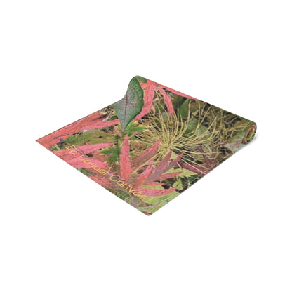 Fall foliage  Leaves Table Runner — Fall Foliage Cotton-Poly Blend