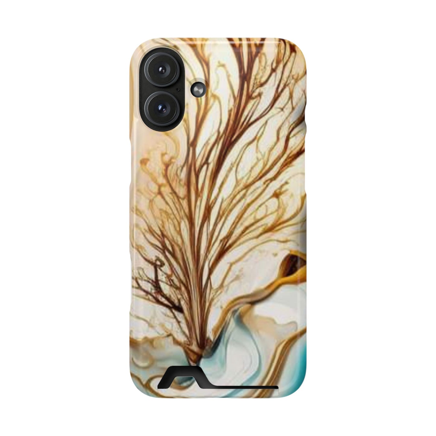 Card-Holder Phone Case — Protective Phone Case with Card Slot, Whimsical Art