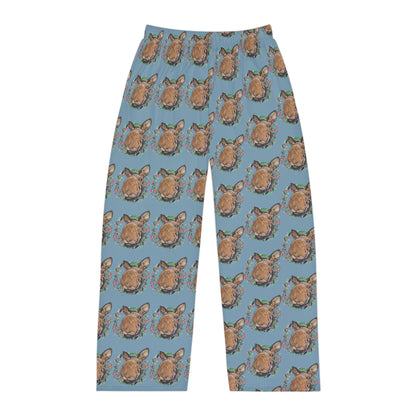 Men's Pajama Pants — Merry Moosemas   All-Over Print Sleep Lounge Pants