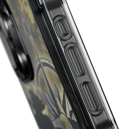 Camo Outdoors Phone Case — Compass & Wildlife Clear Magnetic Impact Case