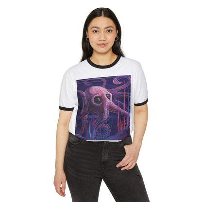 Surreal Oceanic Skull Ringer Tee