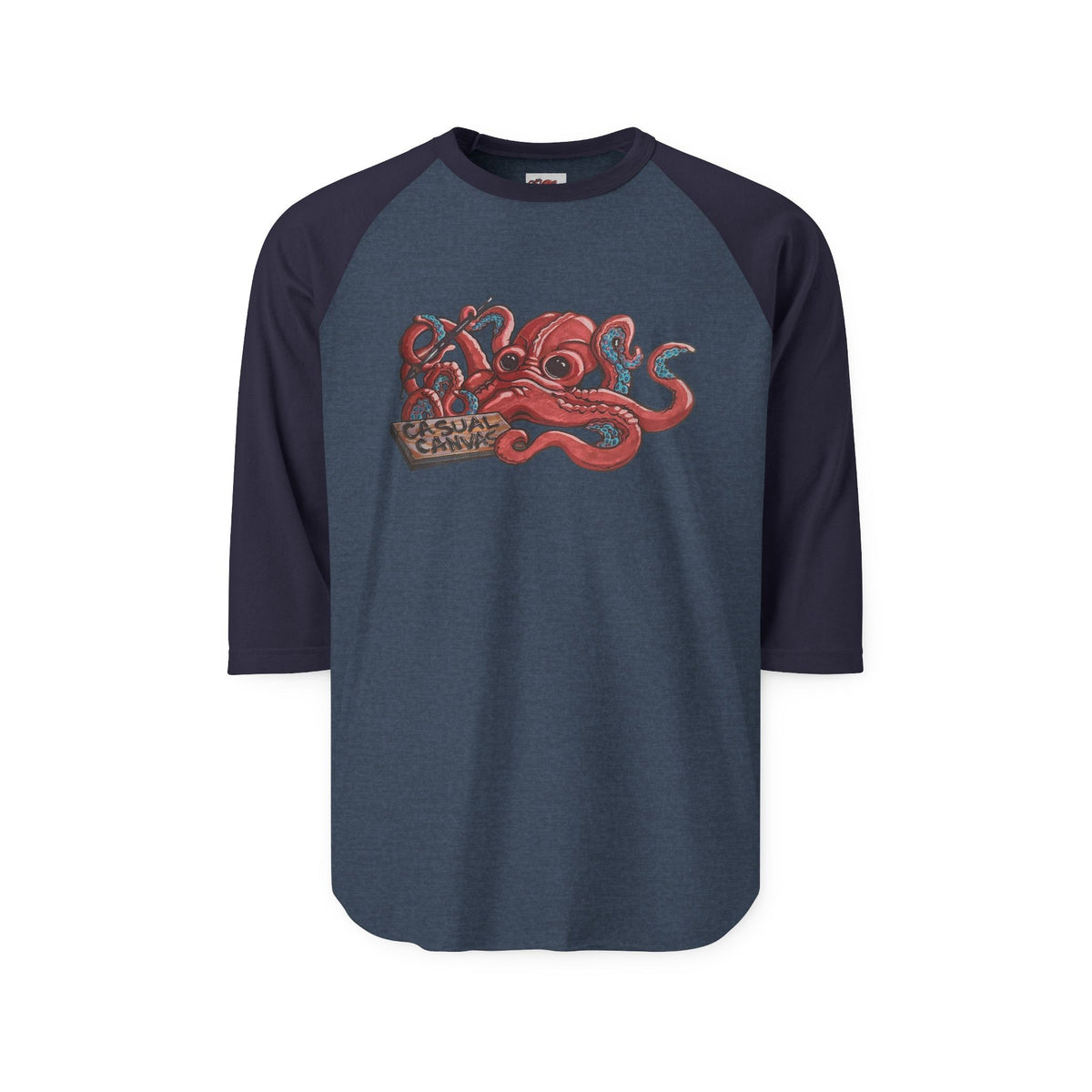Casual Canvas logo — Vintage Red Kraken Crewneck