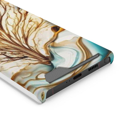 Card-Holder Phone Case — Protective Phone Case with Card Slot, Whimsical Art