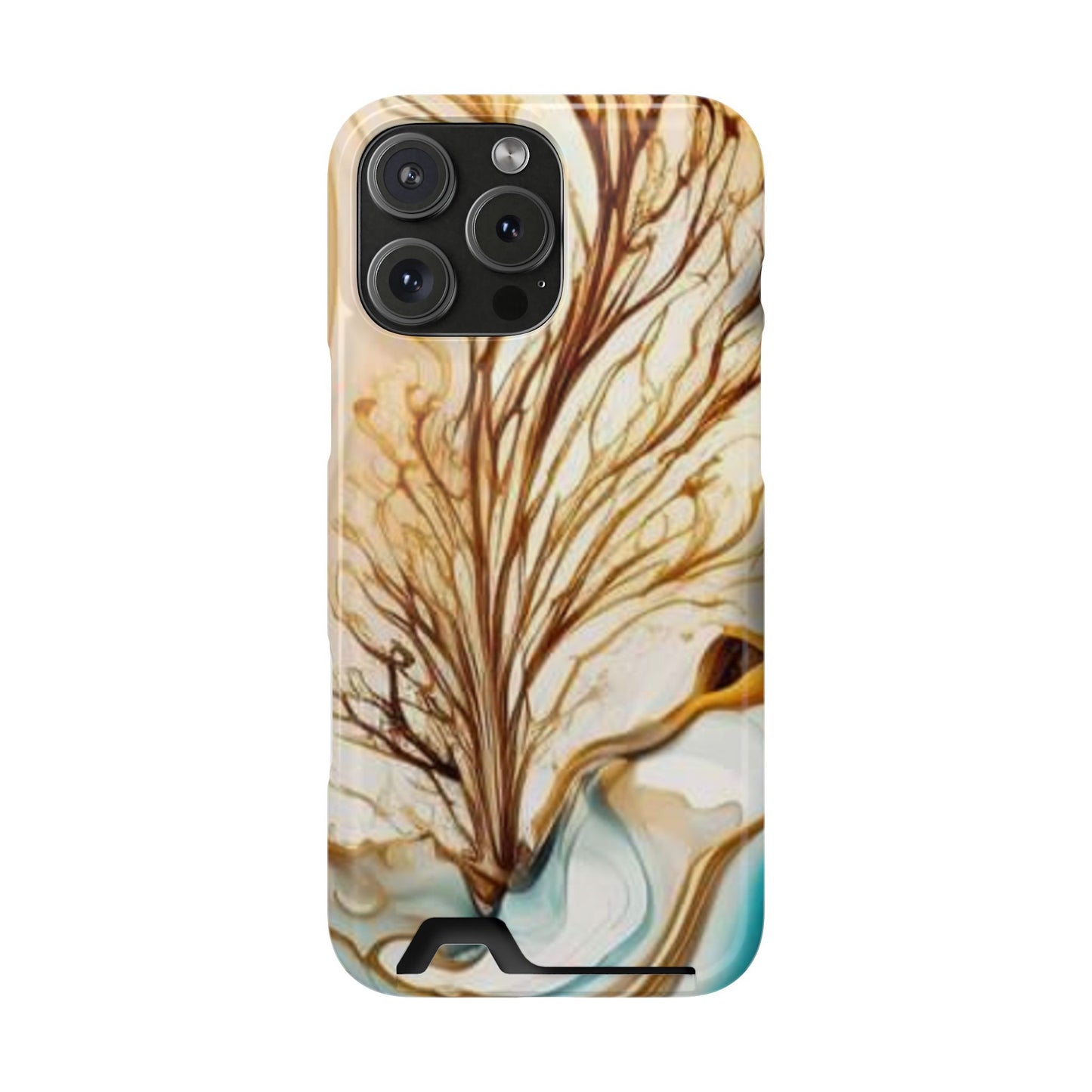 Card-Holder Phone Case — Protective Phone Case with Card Slot, Whimsical Art